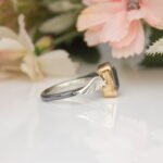 Angel Wings Birthstone Ring, Blue Topaz Ring for Women, Sterling Silver Birthstone Rings, Dainty Stackable Birthstone Rings for Women - Image 6