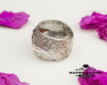 Real Pink Ruby Statement Ring, Ruby Solitaire Ring, Natural Ruby Ring, Vintage Ruby Ring, Ruby Engagement Ring, Red Ruby Ring, Ruby Jewelry - Image 5