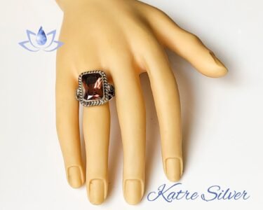 Unique Ottoman Sultanite Ring 925 Silver – Handmade Turkish Diaspore Color Change Signet Ring Men Gift for Him - Image 3