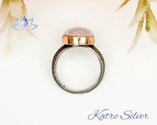 Oval Moonstone Ring, Rainbow Moonstone Ring, Moonstone Ring Silver, Natural Moonstone Ring, Engagement Ring, Birthstone Ring, Gift for Her - Image 8