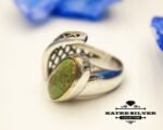 Unique Vintage Turquoise Ring, Handmade Ring, Statement Ring, Green Turquoise Ring, Natural Turquoise, Adjustable Rings, Ladies Ring - Image 4