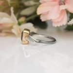 Angel Wings Birthstone Ring, Blue Topaz Ring for Women, Sterling Silver Birthstone Rings, Dainty Stackable Birthstone Rings for Women - Image 5