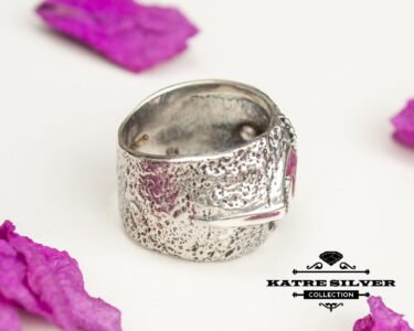 Real Pink Ruby Statement Ring, Ruby Solitaire Ring, Natural Ruby Ring, Vintage Ruby Ring, Ruby Engagement Ring, Red Ruby Ring, Ruby Jewelry - Image 6