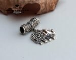 Marcasite Elephant, Marcasite Charm, Marcasite Pendant, Elephant Pendant, Silver Elephant, Animal Pendant, One of a Kind, Elephant Gift - Image 4