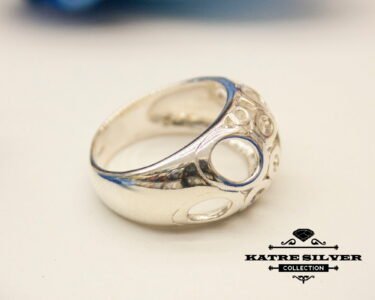 Unique Perforated Turkish Silver Ring 925 – Handmade Contemporary Statement Ring Minimalist Stylish Gift for Her - Image 7