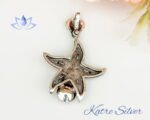 White Pearl Stone Starfish Pendant in Sterling Silver, Starfish Pendant, Pearl Charm Necklace, Ocean Pendant, Pearl Jewelry, Gift for Mom - Image 10
