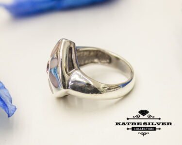 Unique Pink Seashell Ring 925 Silver – Handmade Ocean Shell Ring Minimalist Nautical Summer Jewelry Gift for Her - Image 6