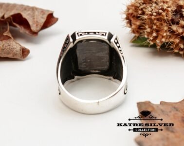 Snake Wood Turkish Mens Ring, Turkish Silver Ring, Ottoman Men Ring, Ottoman Mens Ring, Ottoman Ring, Men 925k Silver Ring, Unique Mens Ring - Image 7