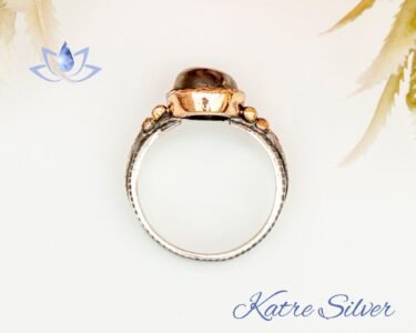 Unique Labradorite Ring Silver 925 – Handmade Oval Natural Labradorite Boho Statement Ring Gift for Her - Image 8