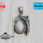 Vintage Oval Handmade Moonstone Pendant, Moonstone Jewelry, Handmade Pendant, Natural Moonstone, 925 Silver Pendant, Moonstone Gemstone