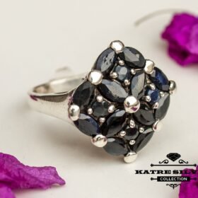 Unique Vintage Genuine Sapphire Ring, Unique Sapphire Ring, Handmade Ring, Statement Ring, Genuine Sapphire, Ladies Ring, Gift Ring
