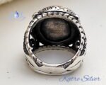 Mens Handmade Ring Turkish Handmade Silver Ottoman Mens Ring Yavuz Sultan Selim Seal Men Ring Gift for Him 925k Sterling Silver - Image 7