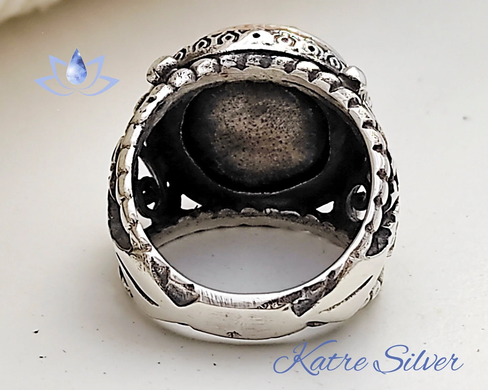 Unique Ottoman Seal Ring 925 Silver – Handmade Turkish Yavuz Sultan Selim Signet Ring Vintage Men Jewelry Gift for Him - Image 7