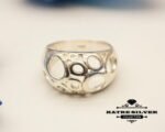 Perforated Turkish Silver Ring, Contemporary Ring, Finger Ring, Gift Item Ring, Stylish Ring, Summer Ring, Silver Solid Ring, Solid Ring - Image 4