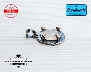 Raw Dainty Vintage Moonstone Pendant, Oval Moonstone, Handmade Moonstone, Moonstone Pendant, Moonstone Jewelry, Handmade Pendant, Natural - Image 7