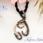 Genuine Pearl 925 Sterling Silver Octopus Pendant, Octopus Pendant in Sterling Silver with Pearl, Octopus Necklace, Pearl Octopus Pendant