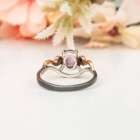 Vintage Amethyst Engagement Ring, Amethyst Wedding Ring, Promise Ring, Purple Gemstone Ring, Natural Amethyst Silver Women Ring - Image 7