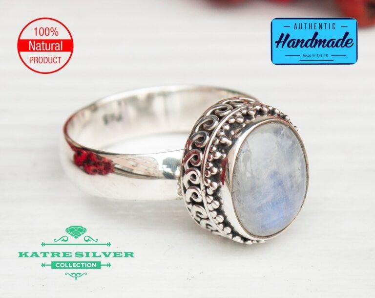 June Birthstone Ring, Moonstone Engagement, Raw Stone Ring, Moonstone Ring, Moonstone Jewelry, Statement Ring, Boho Ring, Handmade Ring