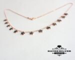 Tiny Star Onyx Dangle Necklace 925 Sterling Silver Rose Gold Plated Silver Star Necklace Dangle Necklace Layering Necklace Vintage Necklace - Image 7