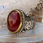 Unique Agate Mens Ring, Aqeeq Ring, Ottoman Ring, Agate Men Ring, Turkish Ring, Agate Silver Ring, Agate Ring, Handmade Ring, Men Ring