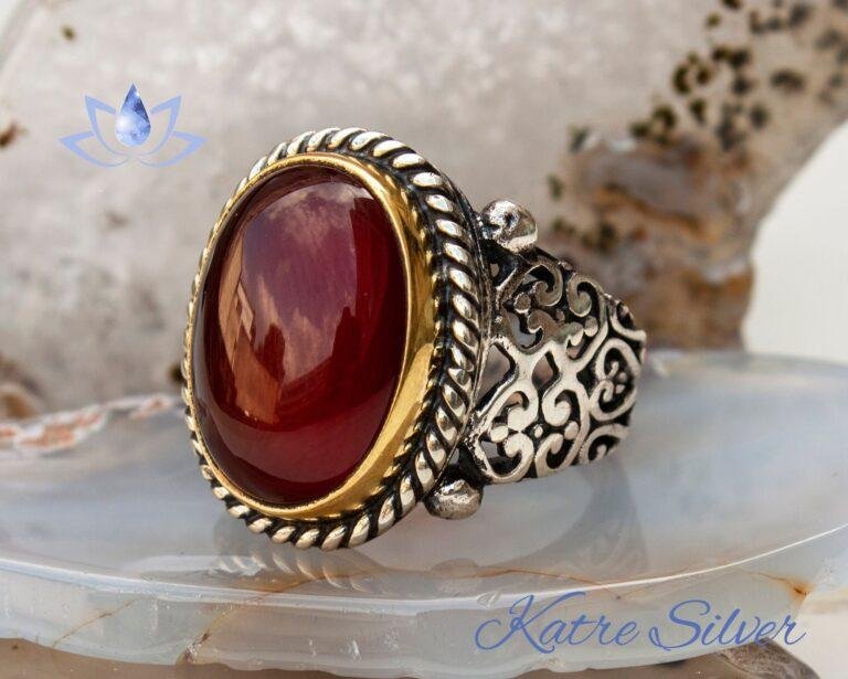 Unique Agate Mens Ring, Aqeeq Ring, Ottoman Ring, Agate Men Ring, Turkish Ring, Agate Silver Ring, Agate Ring, Handmade Ring, Men Ring