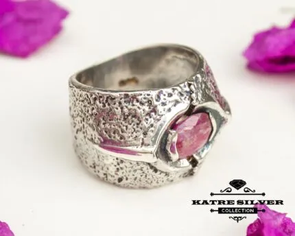 Real Pink Ruby Statement Ring, Ruby Solitaire Ring, Natural Ruby Ring, Vintage Ruby Ring, Ruby Engagement Ring, Red Ruby Ring, Ruby Jewelry