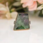 Natural Ruby Zoisite 925 Sterling Silver Ring, Cocktail Ring, Engagement Ring, Promise Ring, Custom Design Turkish Hand Made Ring - Image 3