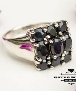 Unique Vintage Genuine Sapphire Ring, Handmade Ring, Statement Ring, Genuine Sapphire, Sapphire Silver Ring, Ladies Ring, Gift Ring