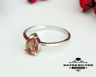 Teardrop Solitaire Sultanite Ring, Diaspore Ring, Color Change Ring, Turkish Ring, Women Ring, Statement Ring, 925 Silver Ring, Boho Ring - Image 6