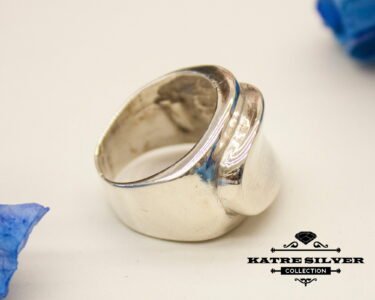 Shiny Silver Solid Ring, Shiny Silver Ring, Gift Item Ring, Shiny Ring, Stylish Ring, Heavy Ring, Summer Ring, Silver Solid Ring, Solid Ring - Image 7