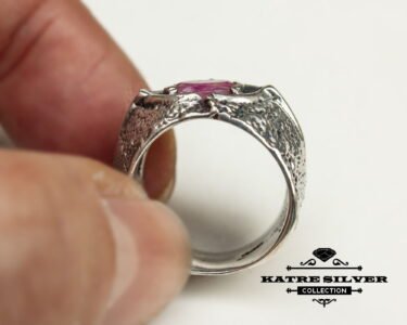 Real Pink Ruby Statement Ring, Ruby Solitaire Ring, Natural Ruby Ring, Vintage Ruby Ring, Ruby Engagement Ring, Red Ruby Ring, Ruby Jewelry - Image 7