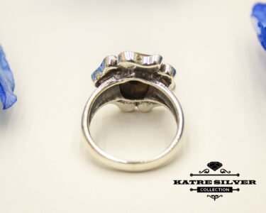 Unique Ruby Seashell Ring 925 Silver – Handmade Red Gemstone Boho Statement Ring July Birthstone Gift for Her - Image 9