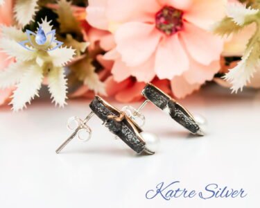 White Pearl Stone Starfish Earrings in Sterling Silver, Starfish Stud Earrings, Pearl Jewelry, Vintage Style Earrings, Bridesmaid Gifts - Image 8