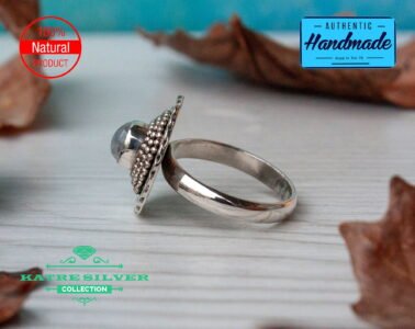 Unique Handmade Moonstone Ring Handmade Ring Women Ring White Stone Ring Designer Ring Moonstone Ring Gemstone Ring Moonstone Jewelry - Image 5