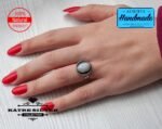 Handmade Women's Unique Moonstone Ring, Handmade Ring, Natural Moonstone, Moon Stone Ring, Designer Ring, Oval Moonstone Ring, Women Ring - Image 2