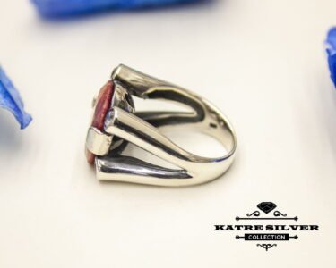 Unique Oval Cut Ruby Ring 925 Silver – Handmade Faceted Red Gemstone Statement Ring July Birthstone Gift for Her - Image 6