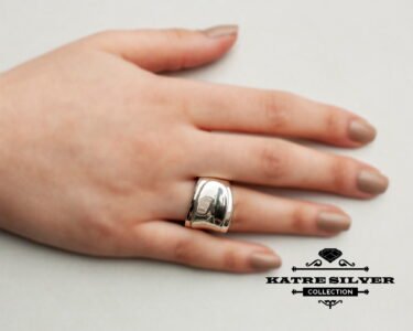 Shiny Silver Solid Ring, Shiny Silver Ring, Gift Item Ring, Shiny Ring, Stylish Ring, Heavy Ring, Summer Ring, Silver Solid Ring, Solid Ring - Image 2