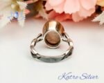 Natural Oval Cut Golden Rutile Quartz Engagement Ring, Yellow Rutilated Quartz Solitaire Ring, One of a Kind Ring, Unique Gift for Wife - Image 7