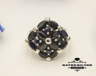 Unique Vintage Genuine Sapphire Ring, Unique Sapphire Ring, Handmade Ring, Statement Ring, Genuine Sapphire, Ladies Ring, Gift Ring - Image 3