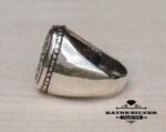 Solid Turkish Mens Ring, Turkish Silver Ring, Ottoman Men Ring, Ottoman Mens Ring, Antique Men Ring, Men 925k Silver Ring, Gift for Him - Image 5