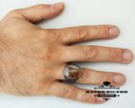 Unique Yemen Agate Mens Ring Sterling Silver Boho Jewelry Handcrafted Silver Rings Turkish Ring Authentic Piece of Mens Silver Jewelry - Image 2