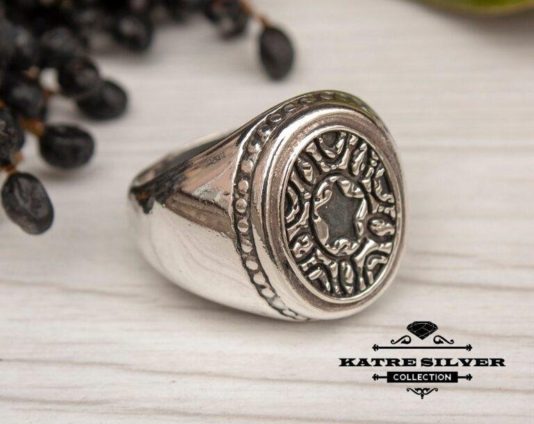 Solid Turkish Mens Ring, Turkish Silver Ring, Ottoman Men Ring, Ottoman Mens Ring, Antique Men Ring, Men 925k Silver Ring, Gift for Him