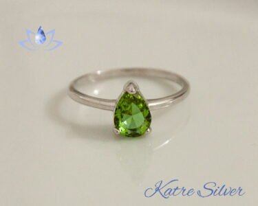 Teardrop Solitaire Sultanite Ring, Diaspore Ring, Color Change Ring, Turkish Ring, Women Ring, Statement Ring, 925 Silver Ring, Boho Ring - Image 3