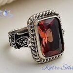 Mens Handmade Ring, Turkish Handmade Silver, Ottoman Mens Ring, Diaspore Ring, Zultanite Men Ring, Gift for Him, 925k Sterling Silver