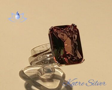 Color Change Sultanite Ring, Turkish Diaspore, Color Change Ring, 925 Silver Ring, Statement Ring, Solitaire Ring, Handmade Silver Ring - Image 10