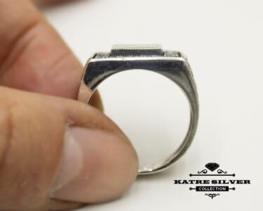 Mens Handmade Ring, Ottoman Mens Ring, Turkish Handmade Silver Men Ring, Black Stone Ring, Gift for Him, 925k Sterling Silver Ring - Image 8