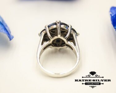 Unique Vintage Genuine Sapphire Ring, Unique Sapphire Ring, Handmade Ring, Statement Ring, Genuine Sapphire, Ladies Ring, Gift Ring - Image 9