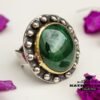 Unique Vintage Malachite Ring, Handmade Ring, Statement Ring, Malachite Ring, Natural Malachite, Green Stone Ring, Green Ring, Gift Ring