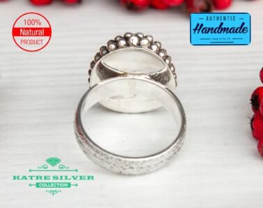 Pear Shape Turquoise Ring, Pear Ring, Blue Turquoise Ring, Handmade Ring, Statement Ring, Boho Ring, Unique Ring, Ring for Women, 925 Silver - Image 7