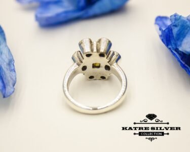 Unique Vintage Peridot Ring 925 Silver – Handmade Natural Green Gemstone Statement Ring August Birthstone Gift for Her - Image 9